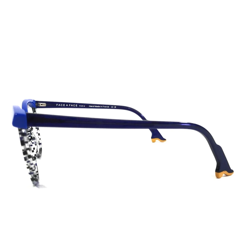 Bocca by Face A Face Eyeglasses Frames KAHLO 3 Col 2162 Blue Cat Eye 55-16-145